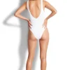 Seafolly Seadive V Swimsuit White Fashion