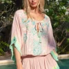 Miss June Sejla Kaftan Pink Sale