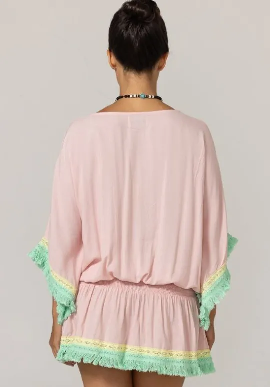 Miss June Sejla Kaftan Pink Sale