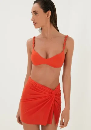 Vix Swimwear Solid Karen Mini Skirt Clearance