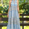 Pearl & Caviar Spetses Sleeveless Maxi Dress Clearance