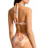 Seafolly Spring Festival Halter Bandeau Bikini Nectar Spring Festival Nectar Sale