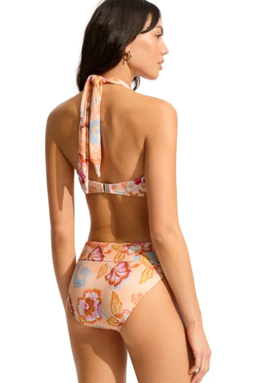 Seafolly Spring Festival Halter Bandeau Bikini Nectar Spring Festival Nectar Sale