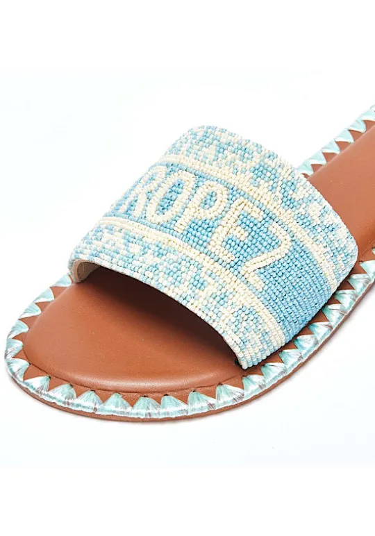 De Siena St Tropez Sandals Sky Blue Best