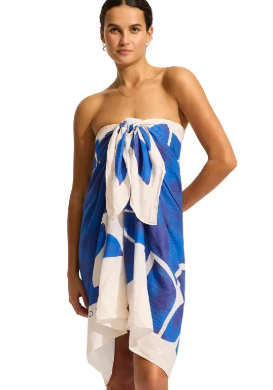Seafolly Sunray Sarong Ultramarine SunrayUltramarine New