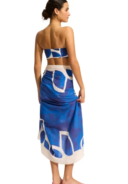 Seafolly Sunray Sarong Ultramarine SunrayUltramarine New