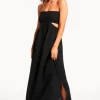 Sea Level Sunset Bandeau Dress Black Hot