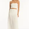 Sea Level Sunset Beach Skirt White Sale