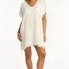 Sea Level Sunset Kaftan White Clearance