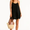 Sea Level Sunset Short Dress Black Best