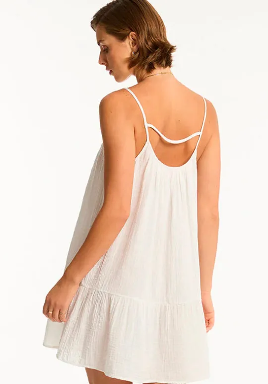 Sea Level Sunset Short Dress White Fashion
