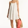 Sea Level Sunset Short Dress White Fashion