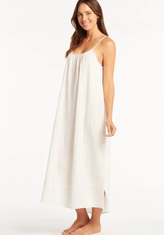 Sea Level Sunset Sun Dress White Discount