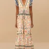 Farm Rio Superbloom Tapestry Maxi Dress New