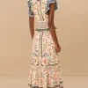 Farm Rio Superbloom Tapestry Maxi Dress New