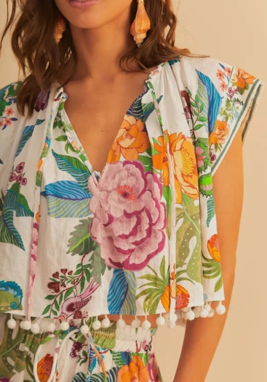 Farm Rio Sweet Bloom Blouse SweetBloom Best