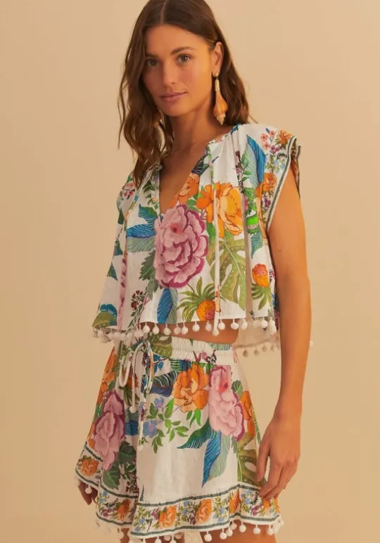 Farm Rio Sweet Bloom Blouse SweetBloom Best