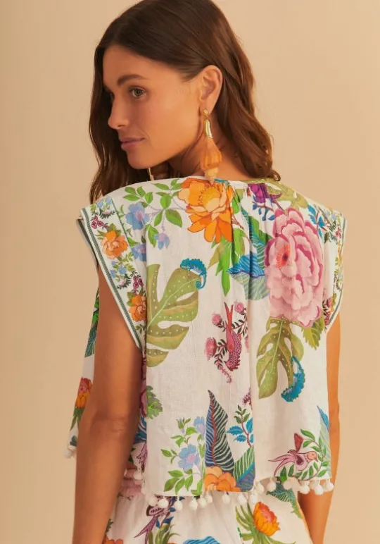 Farm Rio Sweet Bloom Blouse SweetBloom Best