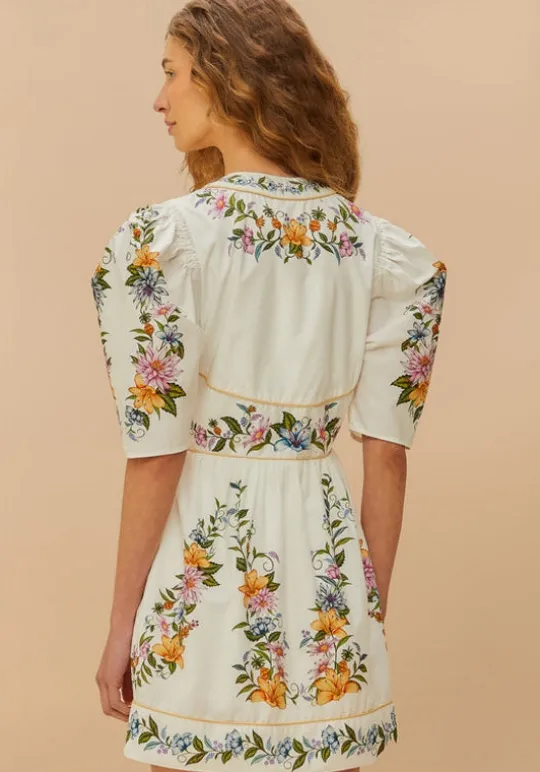 Farm Rio Sweet Bloom Dreamscape Mini Dress Discount