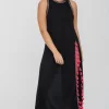 Pitusa Tassel Slit Dress Black Discount