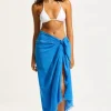 Seafolly Textured Cotton Beach Wrap Azure Fashion