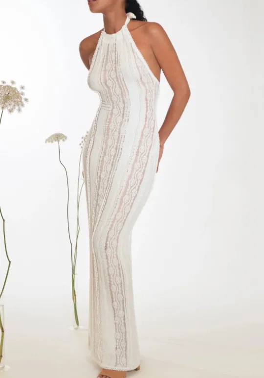 Charo Ruiz Thea Long Dress White New