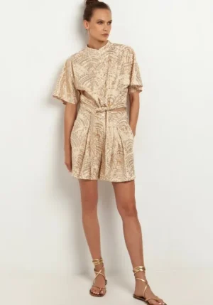 Greek Archaic Kori Triangle Embroidered Shorts Clearance