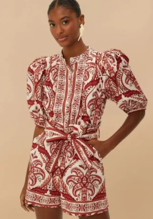 Farm Rio Tropical Cameo Romper Best