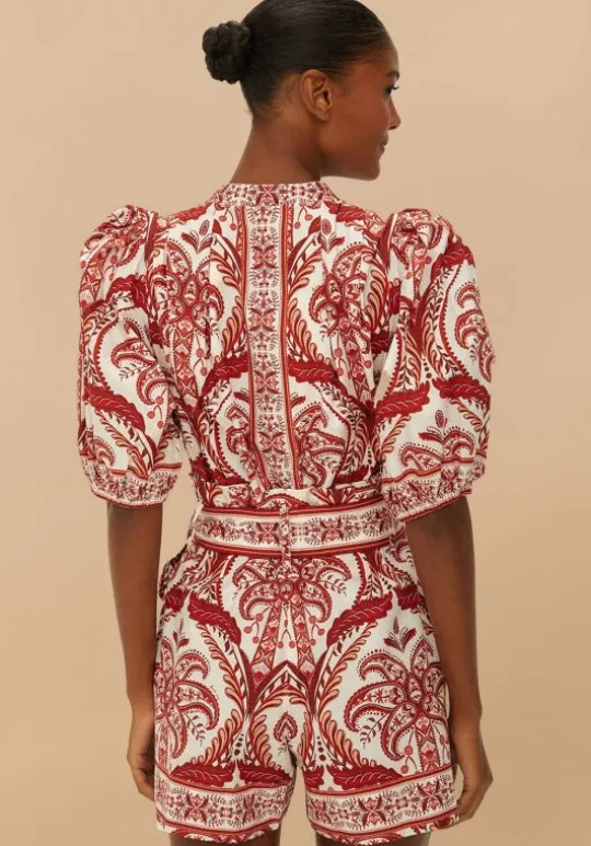 Farm Rio Tropical Cameo Romper Best