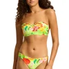 Seafolly Tropique Bustier Bandeau Bikini AloeGel New