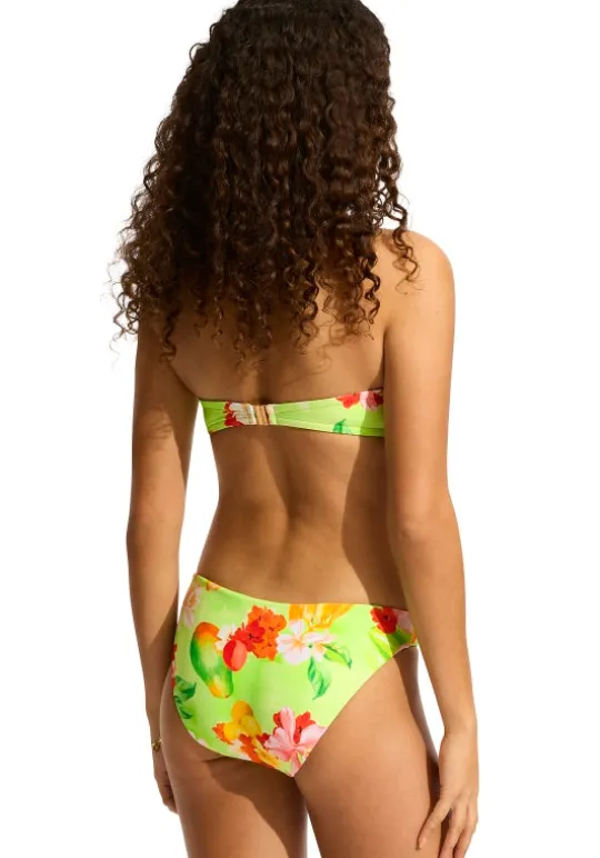 Seafolly Tropique Bustier Bandeau Bikini AloeGel New