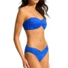 Seafolly Twist Front Bandeau Bikini Azure Discount