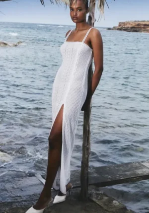 Charo Ruiz Vannie Long Dress White Discount