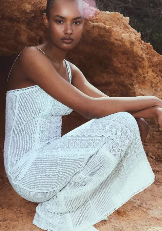 Charo Ruiz Vannie Long Dress White Discount