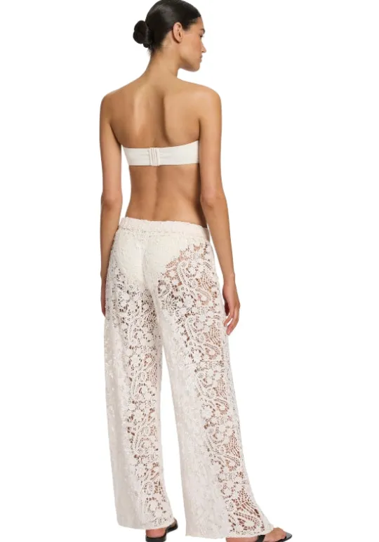 JETS Swimwear Velana Lace Trousers Off White Best