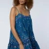 Juliet Dunn Wave Dress Mosaic Peacock Hot