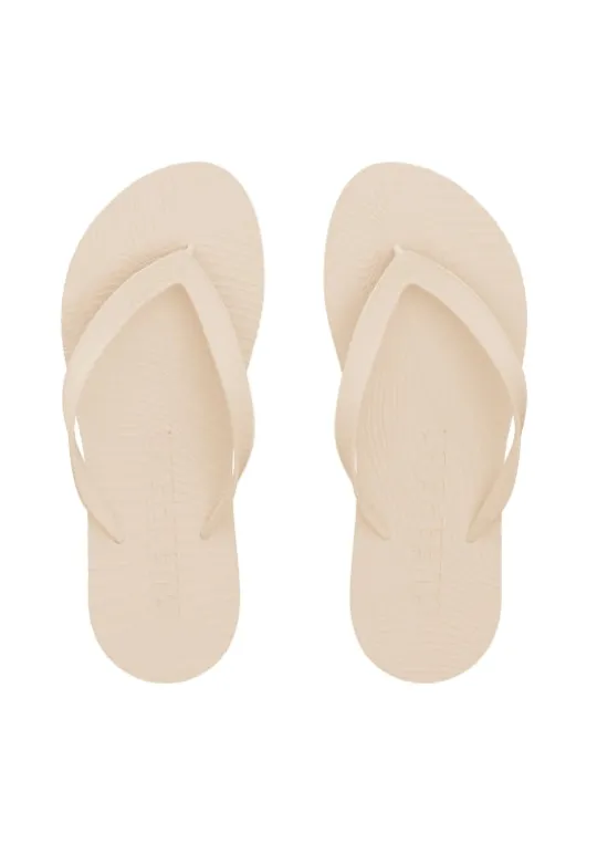 Sleepers Wide Strap Flip Flops Eggnog New