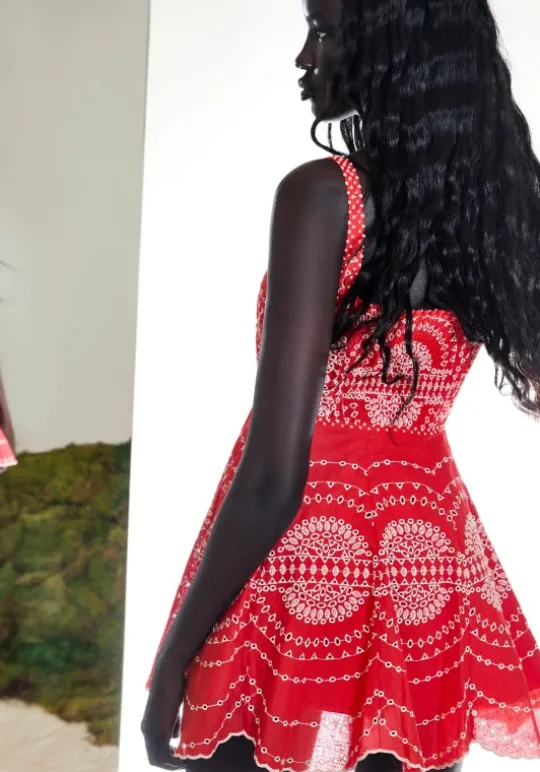 Charo Ruiz Winnie Dress Red Nelum Fashion