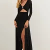 Vix Swimwear Yarin Long Dress Black New